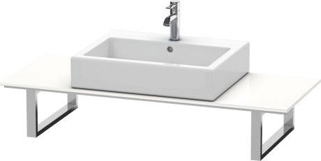 XL010C09191 Консоль для накладных раковин и встраиваемых умывальников, для пристенного варианта X-Large #XL010C 480 мм Серо-коричневый декор Duravit - Вид №2