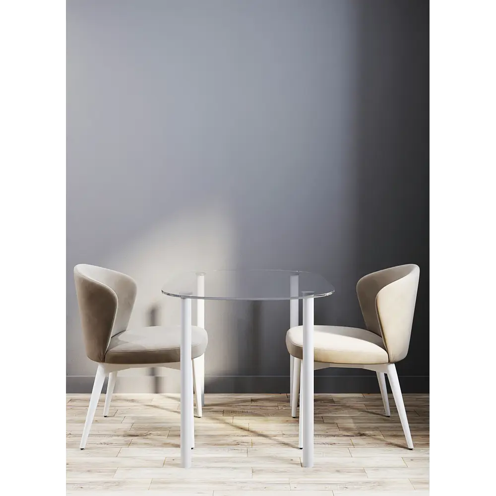 Стол кухонный Delinia Тулуза 119x75 см овал стекло цвет белый STLM-2189314 - Вид №7