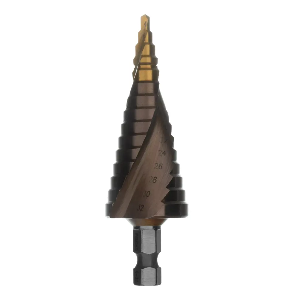 Ступенчатое сверло по металлу Denzel 723616 4-32 мм 89433281 STLM-1569122 - Вид №1