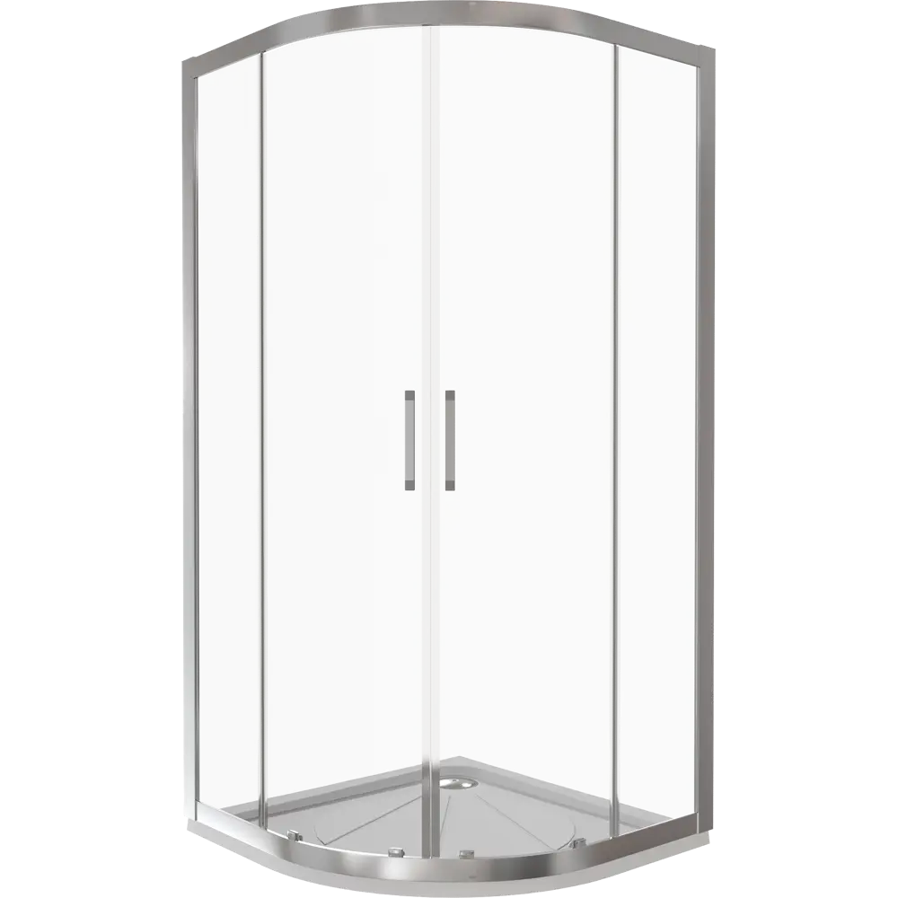 Душевая ширма Latte R-80-C-WE 1/4 круга 80x80 см хромированный профиль прозрачное стекло распашной Santreyd Без серии STLM-2114880