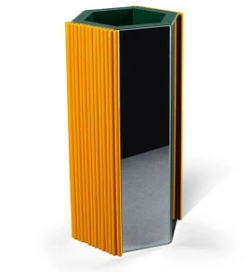 Visionnaire Ваза из зеркального стекла и дерева