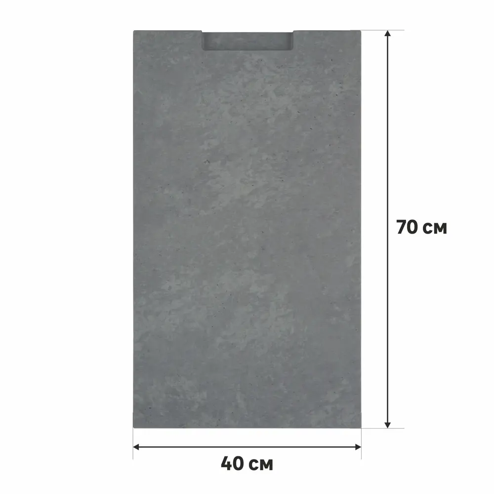 Дверь для шкафа Delinia Берлин 40x70 см МДФ цвет серый STLM-2049438 - Вид №1