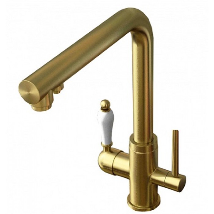 Zorg ZR 313 YF-PVD-GOLD Смеситель для кухни Zorg 305х225  - Вид №1