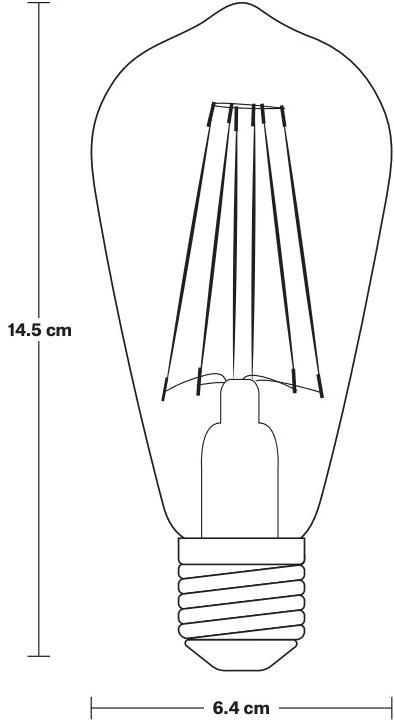 Industville Стеклянная светодиодная лампа  G125-7w-c  - Вид №2
