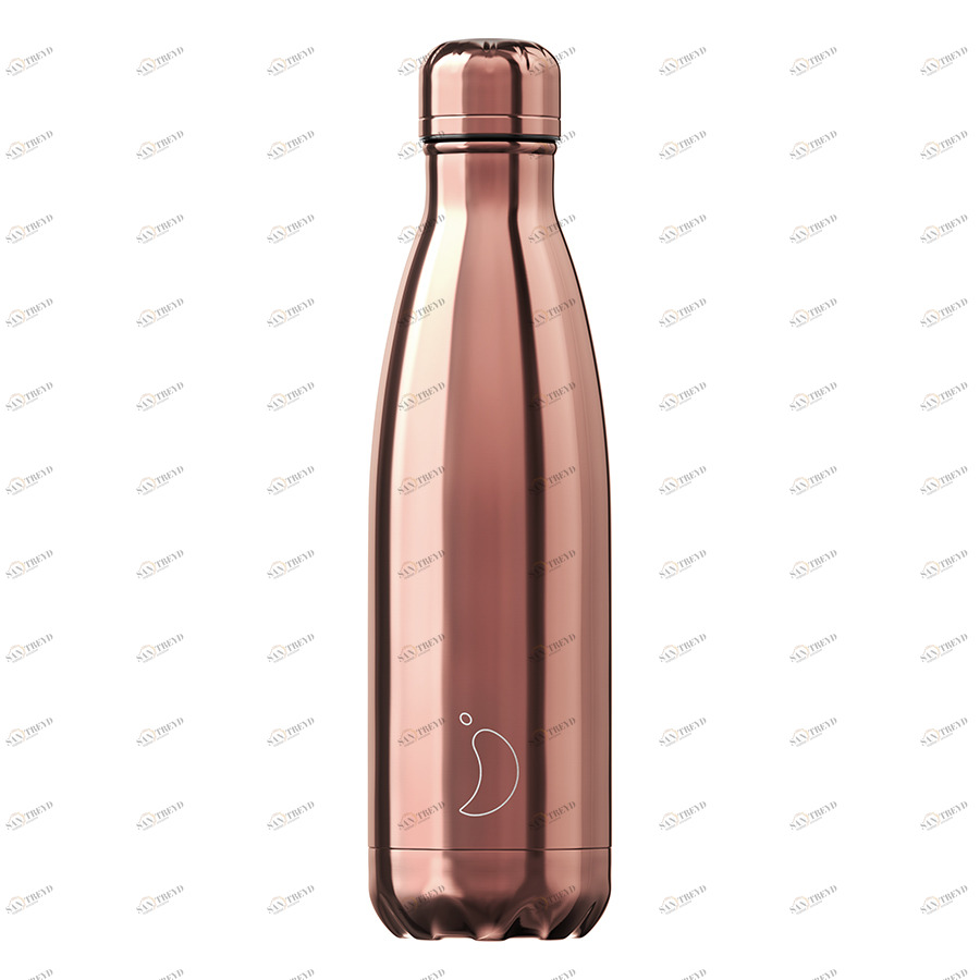 Термос 500 мл розовый металлик Rose Gold CHILLY'S BOTTLES ДИЗАЙНЕРСКИЕ 00-3947975 Золото;розовый 