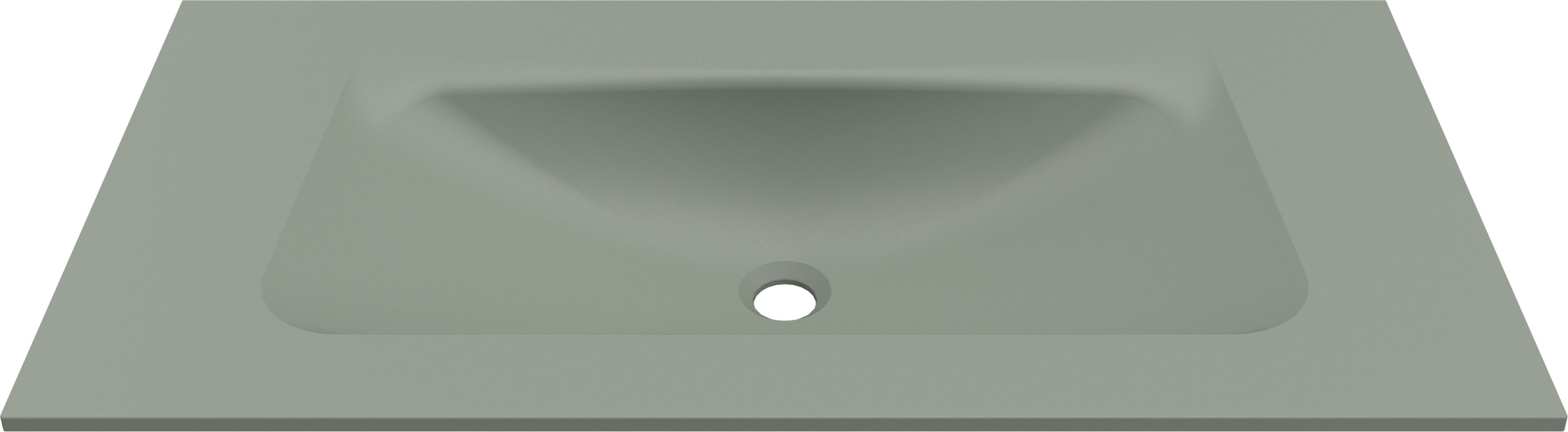 Одинарный прямоугольный умывальник Duratek с столешницей Elleci Bath ARCH-00013223 - Вид №2