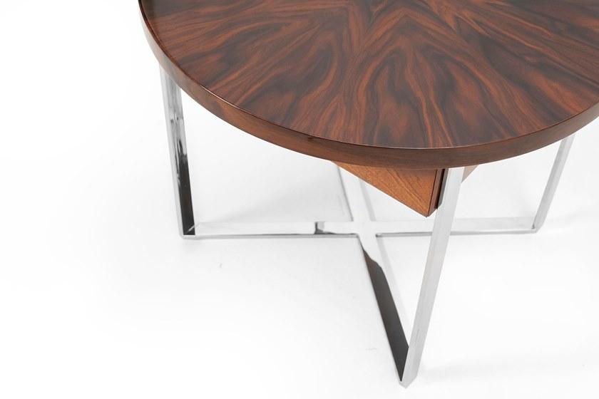 Mytto Круглый деревянный журнальный столик с местом для хранения вещей Larforma sun-id-1431032 - Вид №5