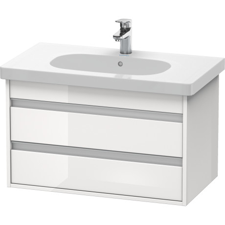 KT664704949 Ketho Тумбочка подвесная Графит матовый, декор Duravit - Вид №2