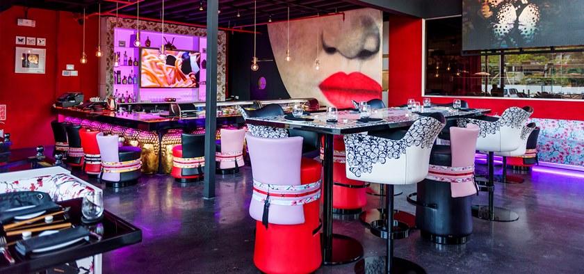 MORADA Высокий кожаный табурет с подставкой для ног Fascetta Fascetta bs - Вид №2