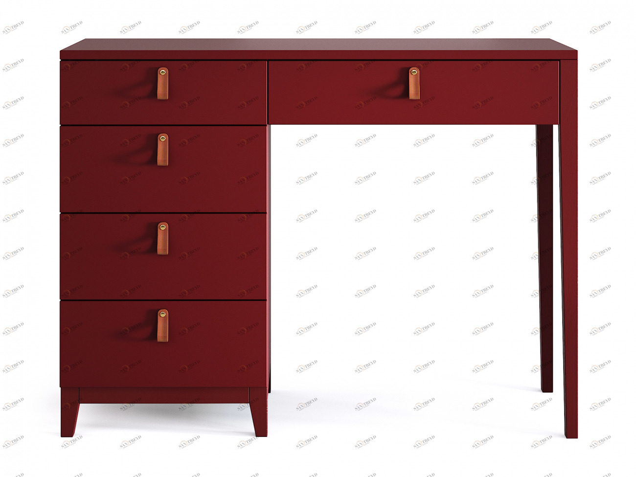Туалетный столик с ящиками марсала Jagger THE IDEA  210489 Красный 
