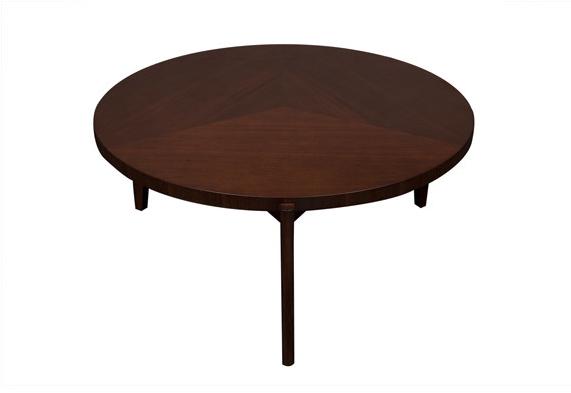 Hamilton Conte Paris Круглый деревянный журнальный столик Arhus sun-id-1486948 - Вид №1