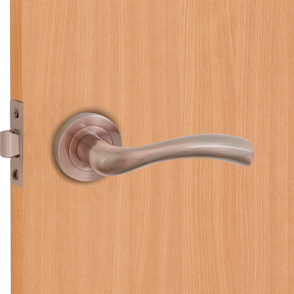 Дверные ручки 155 D, комплект, цвет медь Santreyd STLM-2132600 - Вид №5