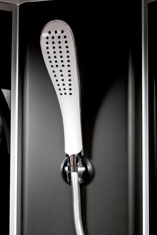 ЕМ4516 с гм. и эл. Душевая кабина DETO Серия EM L 801 N с гидромассажем BLACK - Вид №3