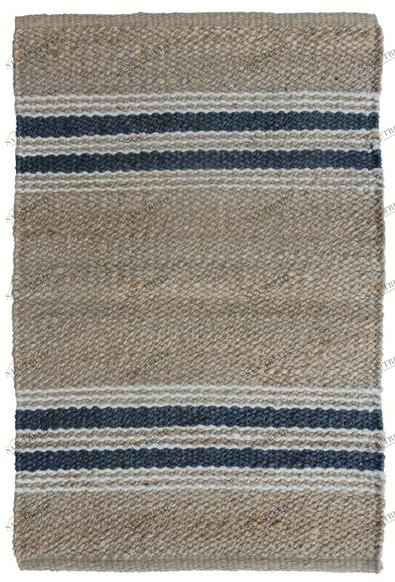 Gancedo Прямоугольный коврик из полосатого растительного волокна Naturales sun-id-1479259