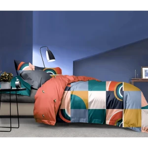 Комплект постельного белья Eclair Либретто двуспальный сатин разноцветный