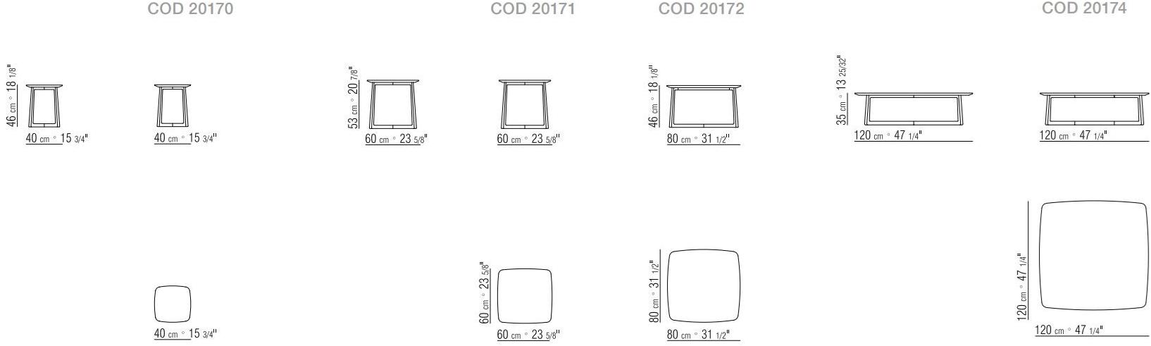 Flexform Квадратный журнальный столик с мраморной столешницей Gipsy sun-id-1452231 - Вид №2