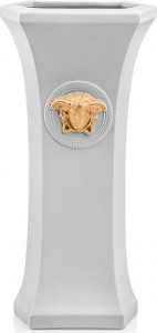 10590800 Rosenthal Versace Ваза Rosenthal Versace Горгона Поп 26см, фарфор, светло-серый, п/к Фарфор