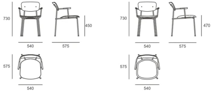 Деревянный стул с подлокотниками KVN Design Furniture Nomadic ARCH-00141581 - Вид №4