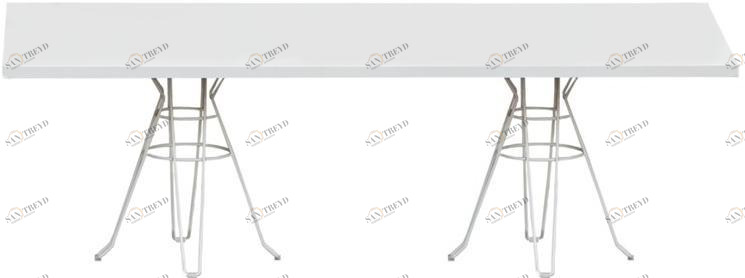 iSimar Прямоугольный садовый стол из стали Capri 9049