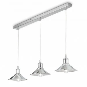 Подвесной светильник Ideal Lux Seaman SB IDEAL LUX ДИЗАЙНЕРСКИЕ 083858 Прозрачный;серебро