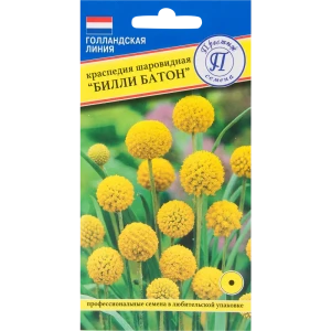 Семена цветов Краспедия Билли Батон желтая Престиж семена 82457130 STLM-2164166