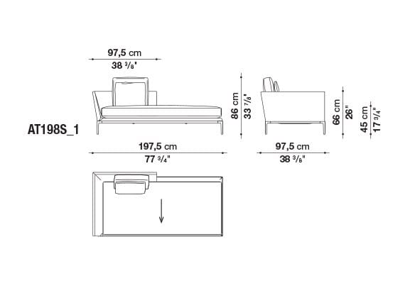 Кожаный диван B&B Italia Атолл ARCH-00112726 - Вид №42