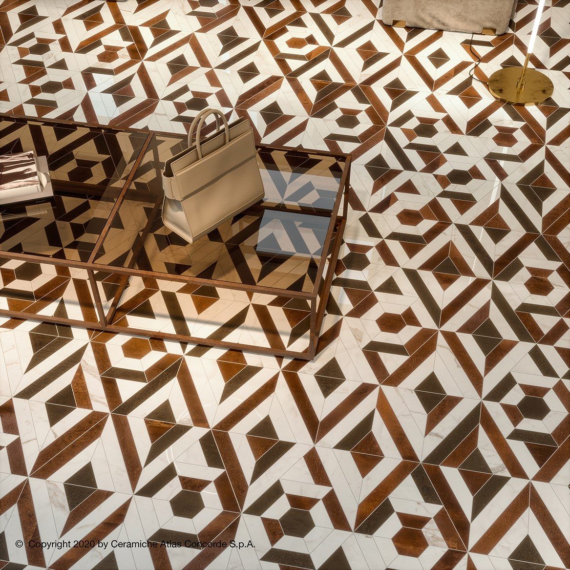 Пол из керамогранита с мраморным эффектом Atlas Concorde Marvel Shine ARCH-00045897 - Вид №38