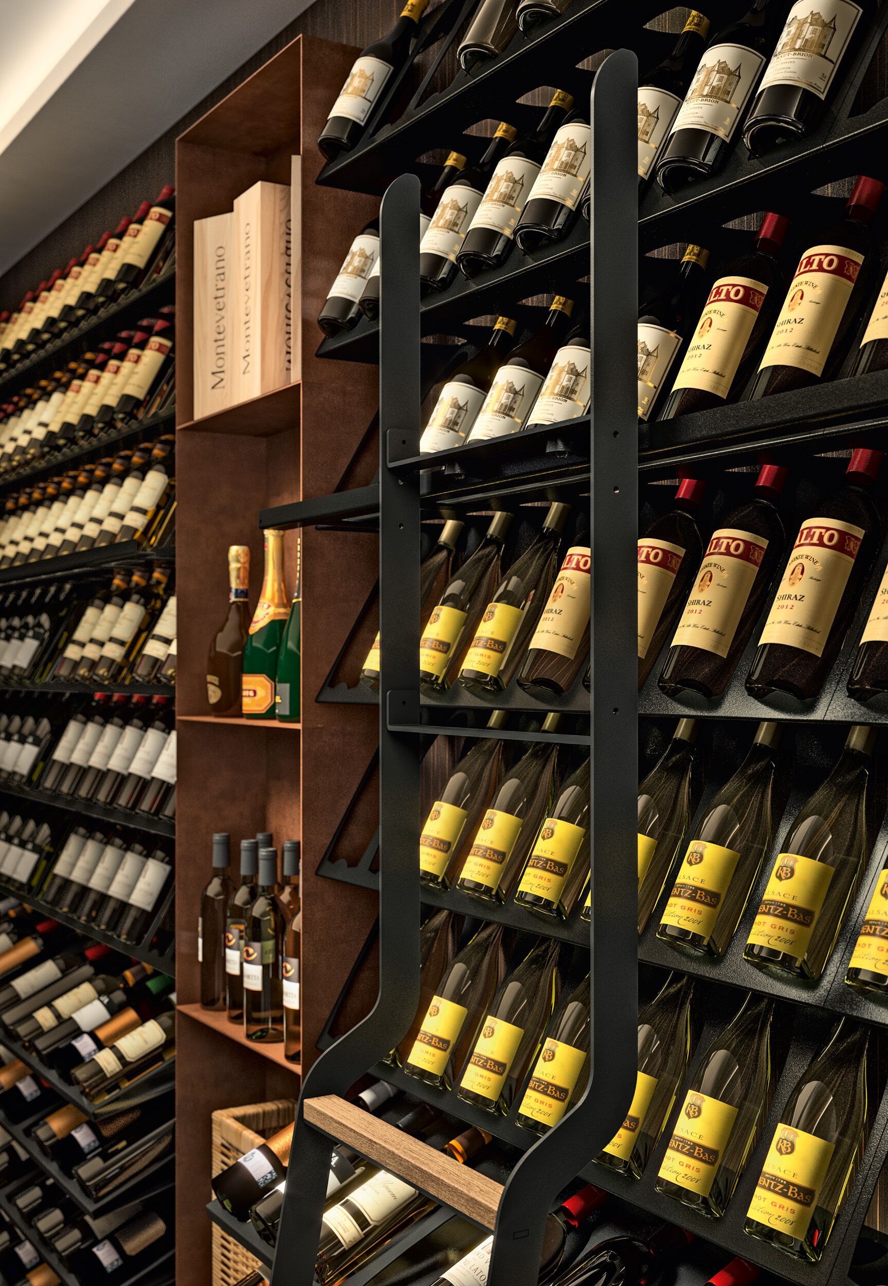 Металлическая настенная винная стойка Canel Fucina Design TECA ARCH-00023557 - Вид №3