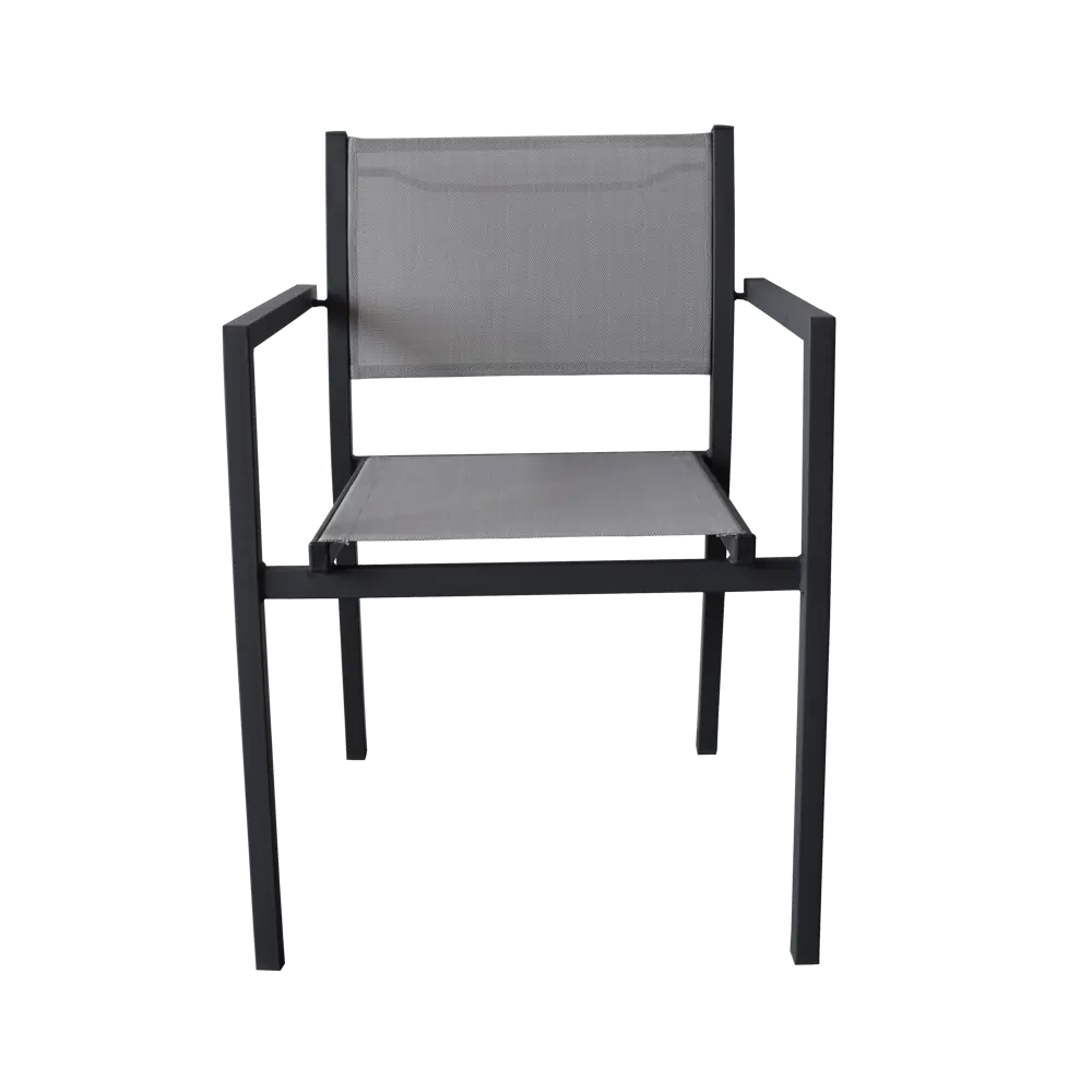 Кресло садовое Steel 55x80x55 см сталь/текстилен антрацит Santreyd STLM-2126510 - Вид №2