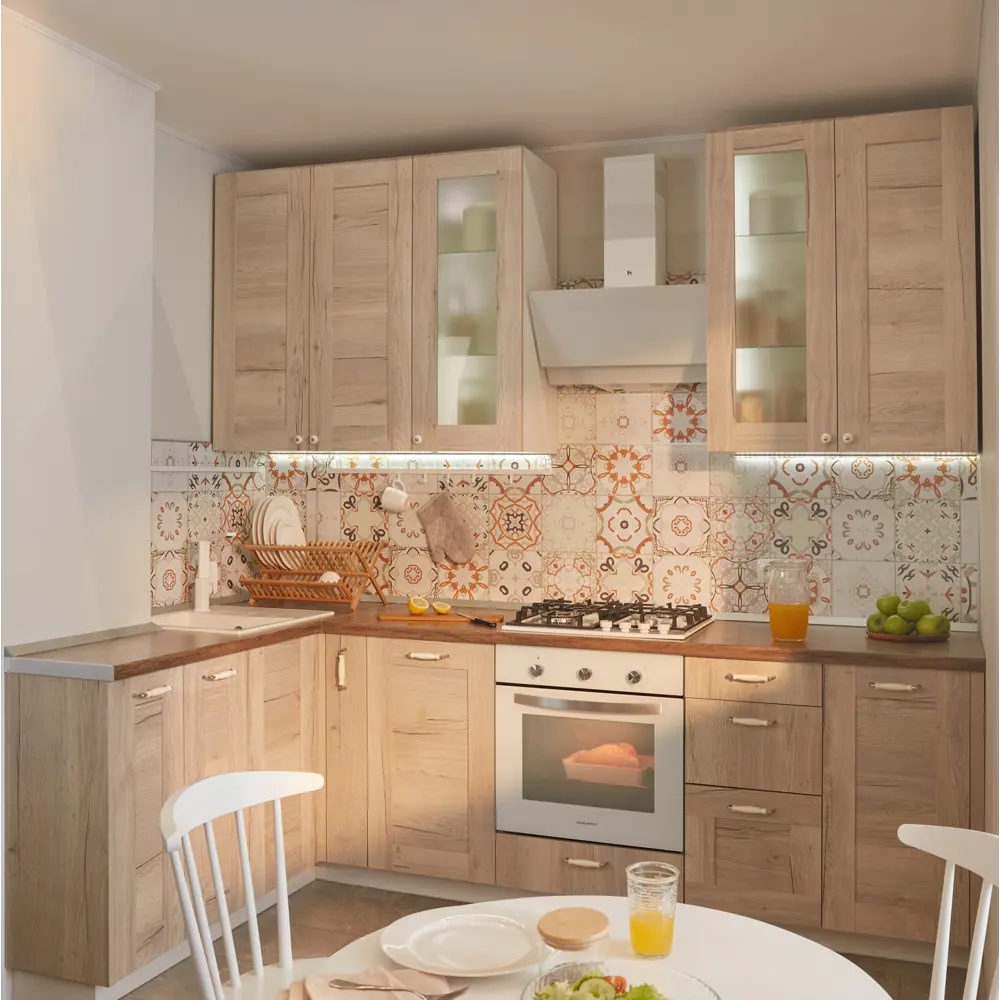 Фасад кухонный DELINIA ID Касли 14,7×102,1 см в стиле светлого дерева 86881015 STLM-0882758 - Вид №4