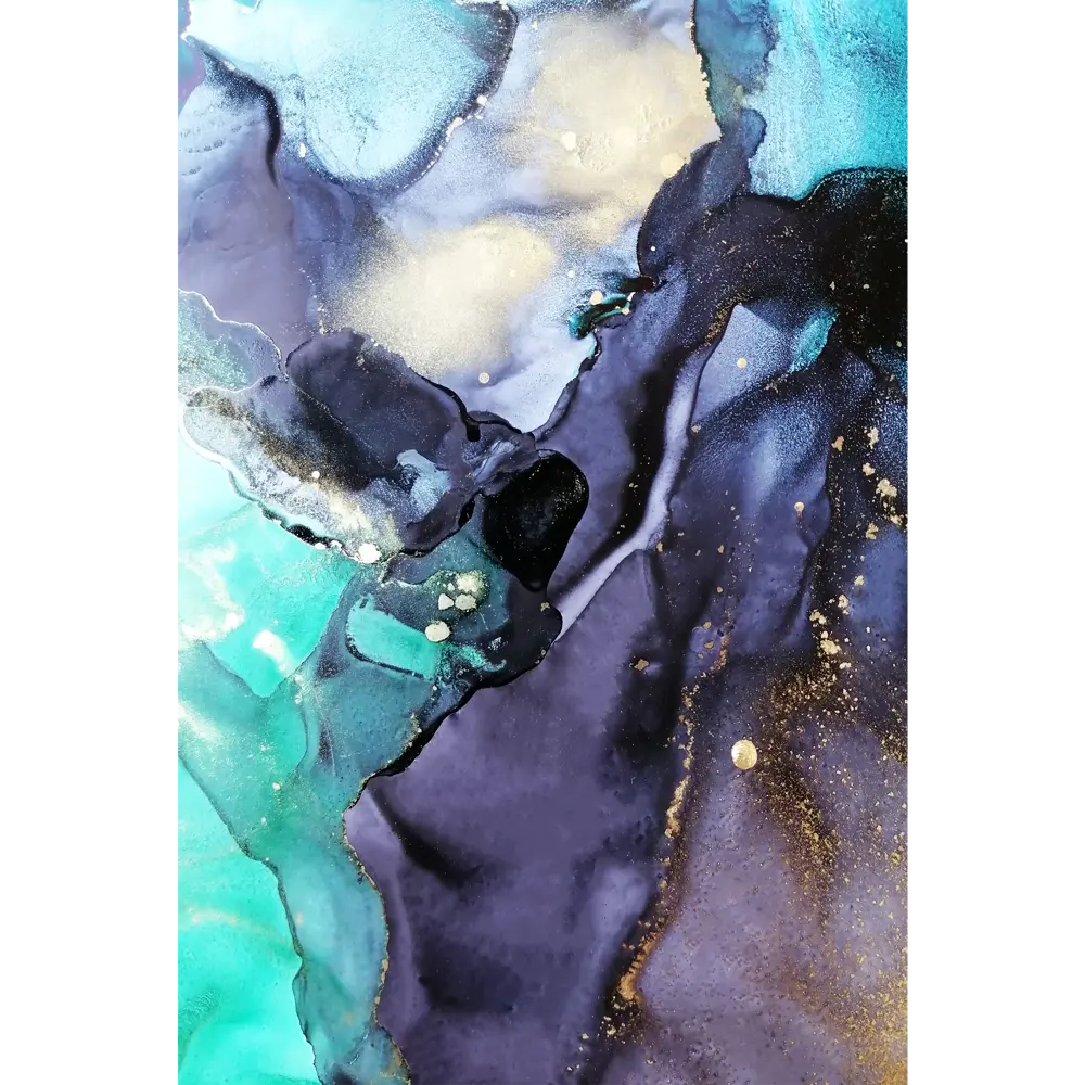 Картина на стекле «Бирюзовый акрил 3» 40x60 см 82977333 STLM-2083520 ARTABOSKO 