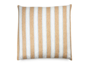Льняная полосатая квадратная подушка