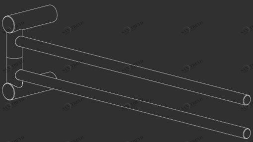 Ceadesign Поворотный держатель для полотенец из нержавеющей стали Stem - accessori Ste 24