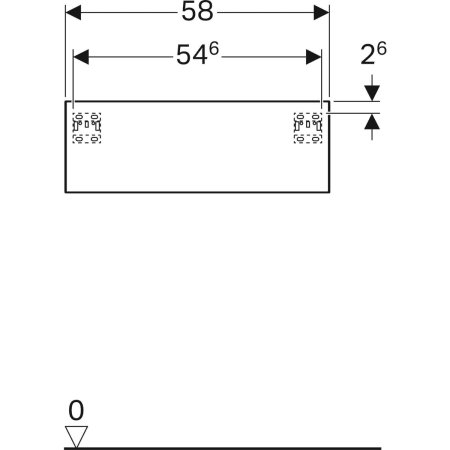 500.507.00.1 Шкафчик Geberit Xeno² с одним выдвижным ящиком Geberit  - Вид №3