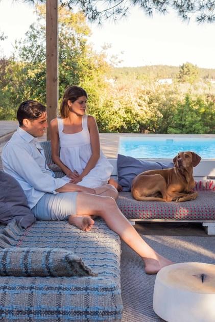 GAN Однотонный прямоугольный коврик из полипропилена для улицы Garden layers sun-id-1433150 - Вид №12