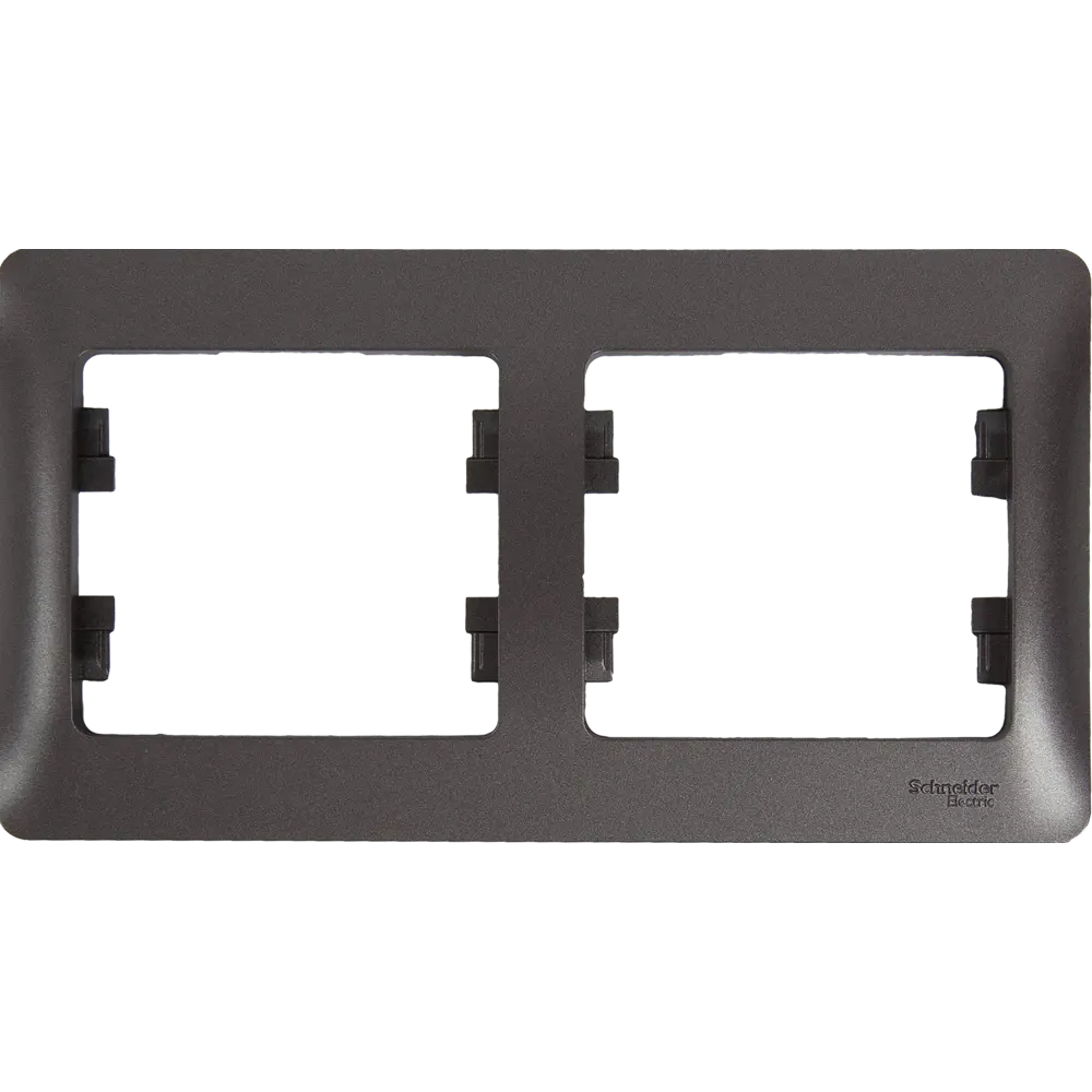 Schneider Electric Glossa - Двойная рамка для розеток графит 84693671 STLM-0053766