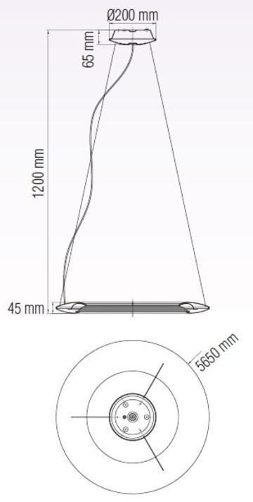 Подвесной светодиодный светильник Horoz Concept-41 розовый 019-010-0041 HOROZ ДИЗАЙНЕРСКИЕ, CONCEPT-41 200309 Розовый  - Вид №1