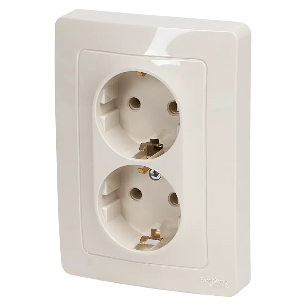 Розетка встраиваемая Systeme Electric Blanca с заземлением 16 А IP44 цвет бежевый STLM-2173454 - Вид №1
