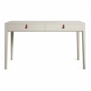 Письменный стол с ящиками серый шелк Case THE IDEA  210609 Белый
