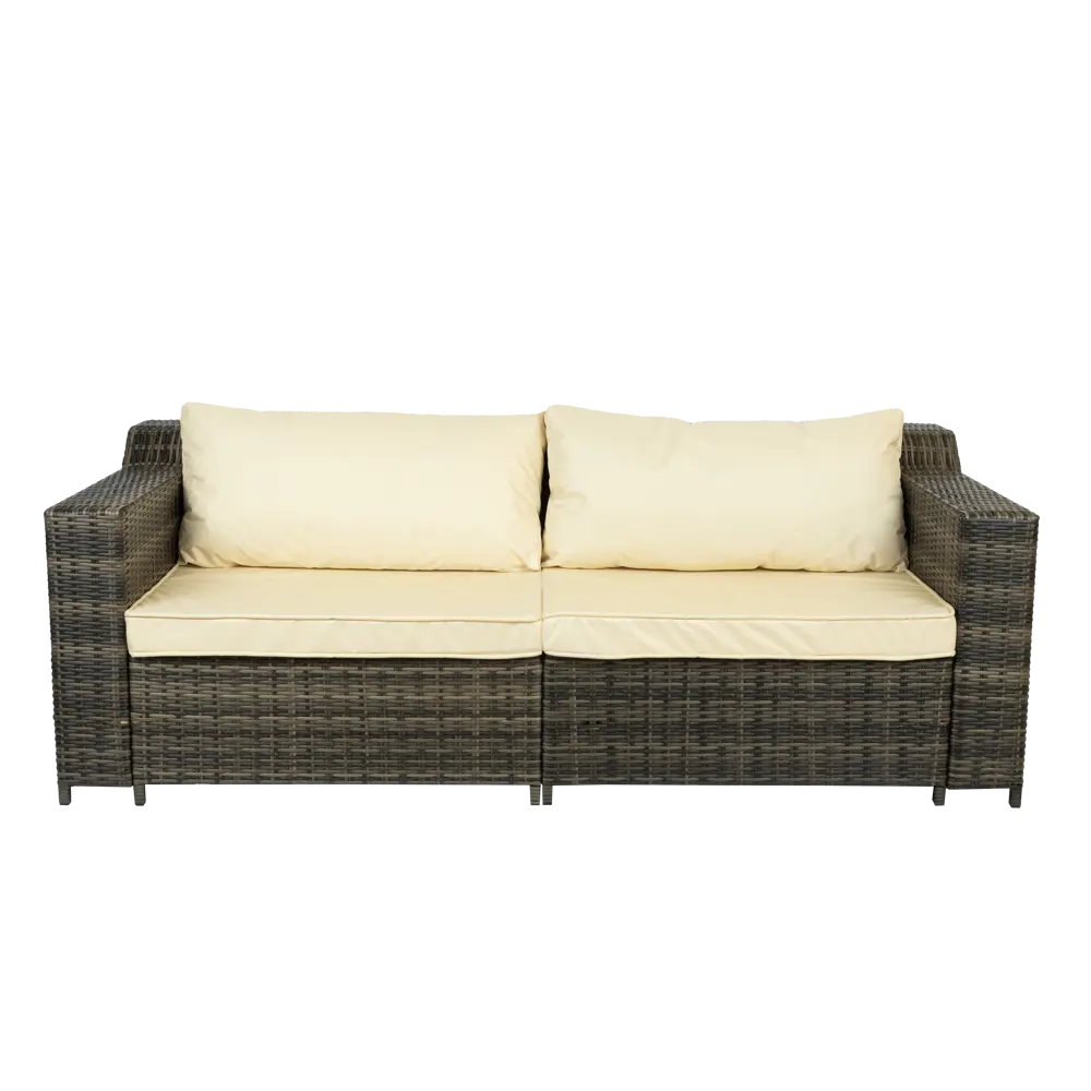 Диван садовый Орсон 212x90x80 см ротанг коричневый Santreyd отсутствует STLM-2074869