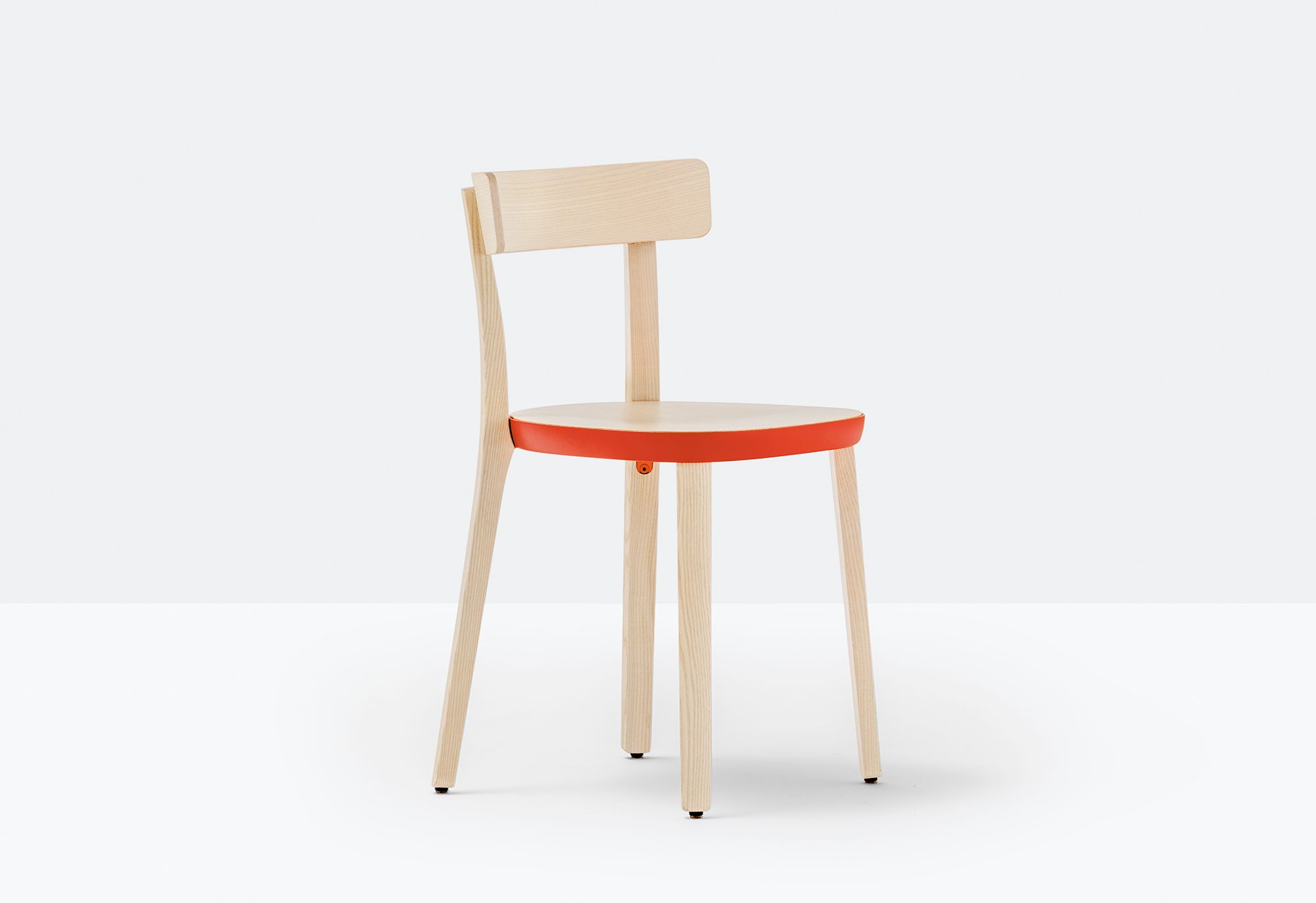 Стул из ясеня с мягким сиденьем Pedrali Народная ARCH-00082117 - Вид №1