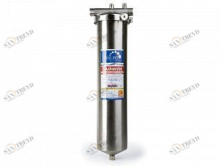 Гейзер Тайфун 20ВВ 1" корпус нерж. сталь с хомутом, Арагон 3, скоба 32067