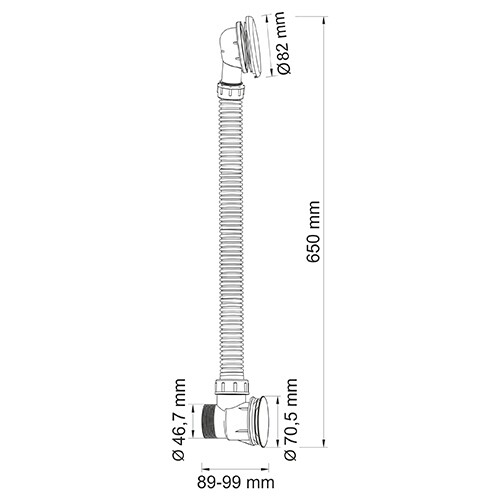 A055 Слив-перелив для ванны Santreyd  - Вид №1