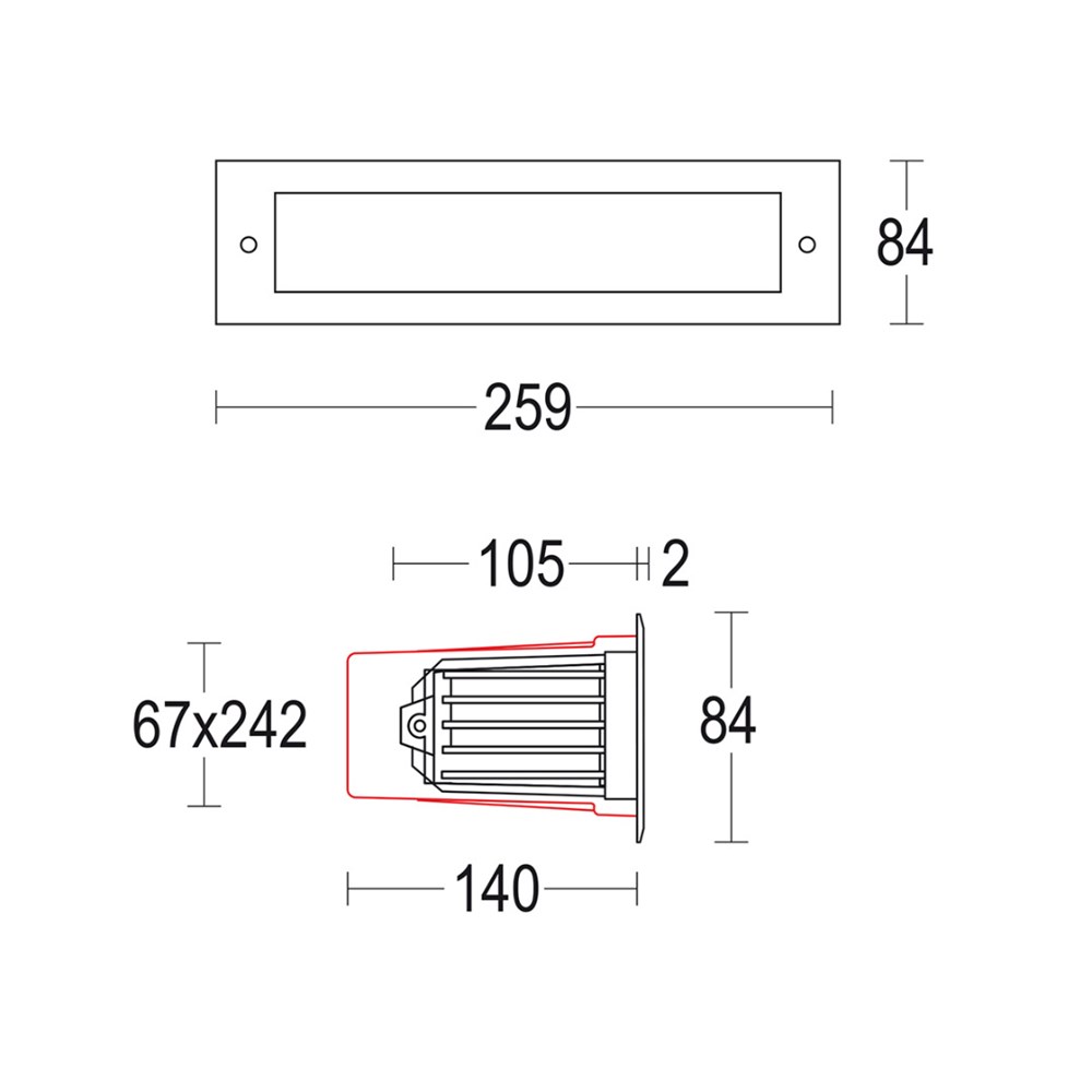 Margin Wall Ghidini Margin Wall .15 Нержавеющая Сталь  - Вид №1