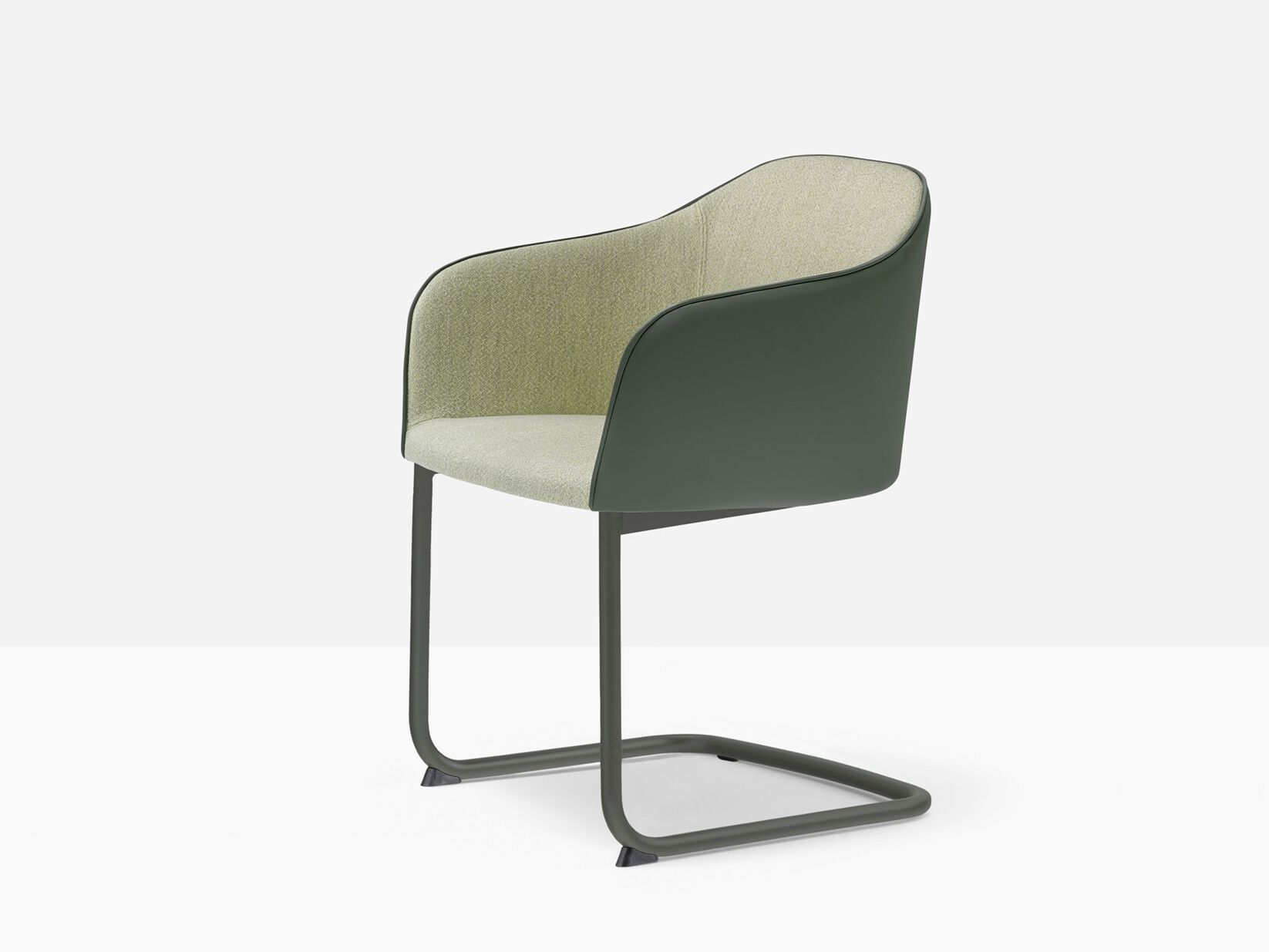 Мягкий консольный стул с подлокотниками Pedrali Laja ARCH-00066215 - Вид №4