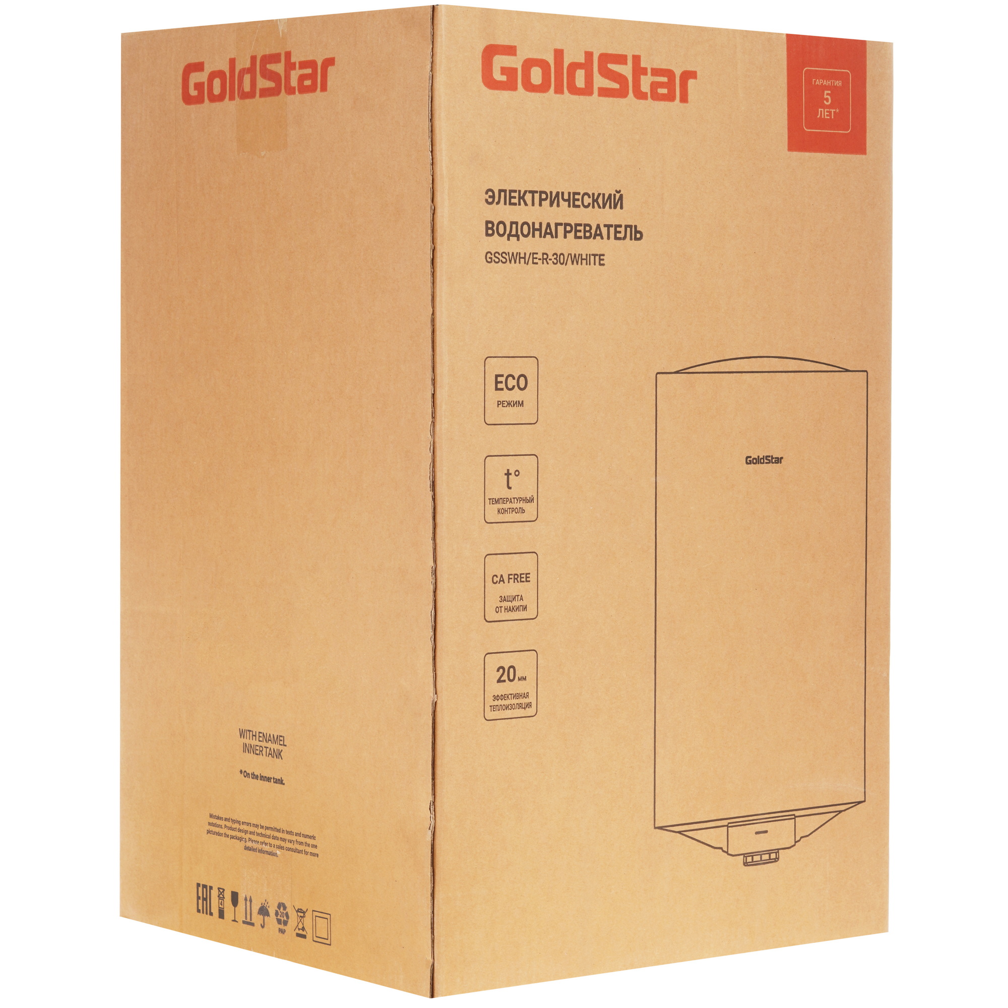 9254690 Водонагреватель GoldStar GSSWH/E-R-30 WHITE STDN-0044260 - Вид №8