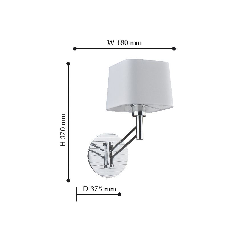 Бра Favourite Tantum 2003-1W FAVOURITE  109909 Белый;серебро  - Вид №1