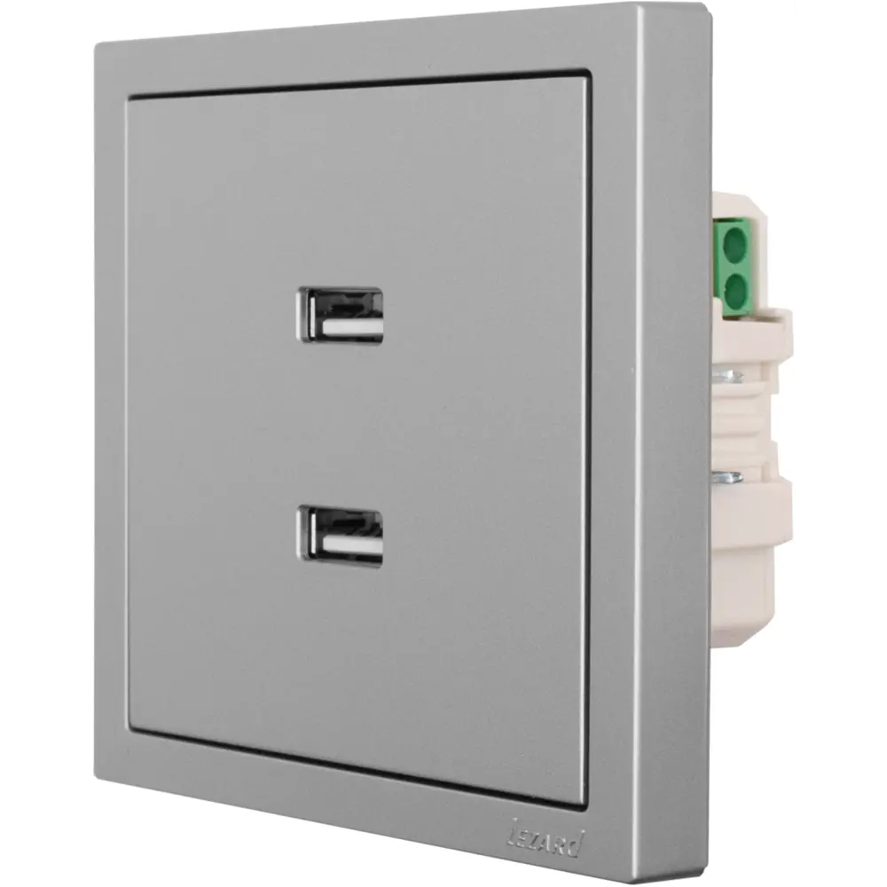 Розетка Lezard Zima с двумя USB-портами для быстрой зарядки 89398395 STLM-1576773 - Вид №3
