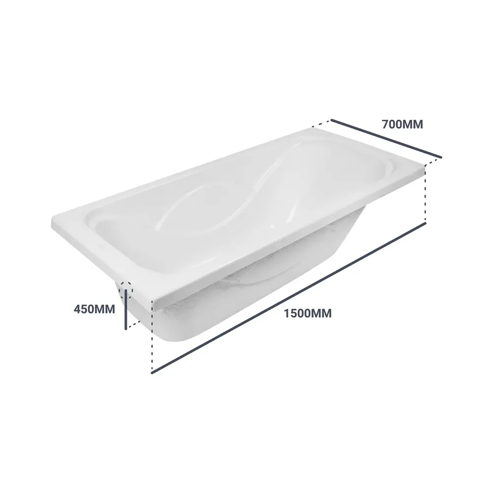 Santreyd Нерея — акриловая ванна 150×70 см для компактных пространств 81955821 STLM-0015276 - Вид №4