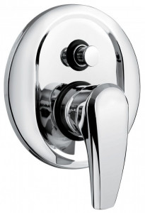 75019CR Внутристенный смеситель Kali на  выхода, цвет хром